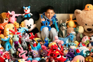 Capturing childhood with stuffed animals