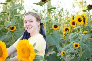 the best sunflower photographer. rocker 7 farms