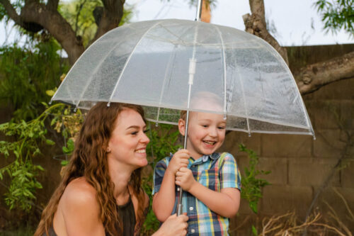 adorable rainy day mother son photoshoot avondale, az