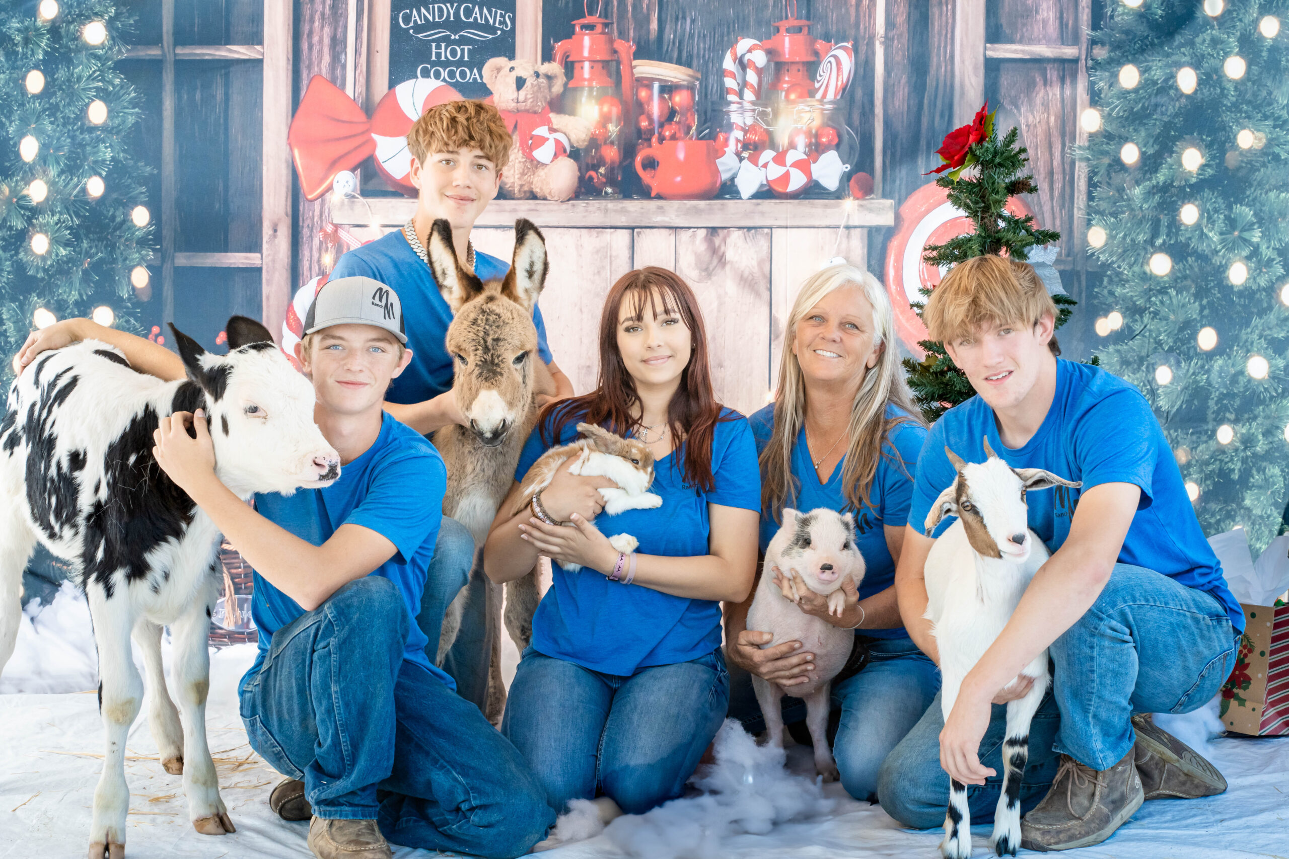 A Christmas to Remember: Photos with MM Ranch Mobile Petting Zoo Farm Animals