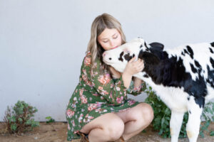 A Dream Come True: A Photoshoot with Bubbles the Calf