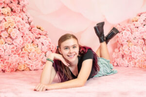Teen girl at Petal Pix photo studio in Mesa, AZ