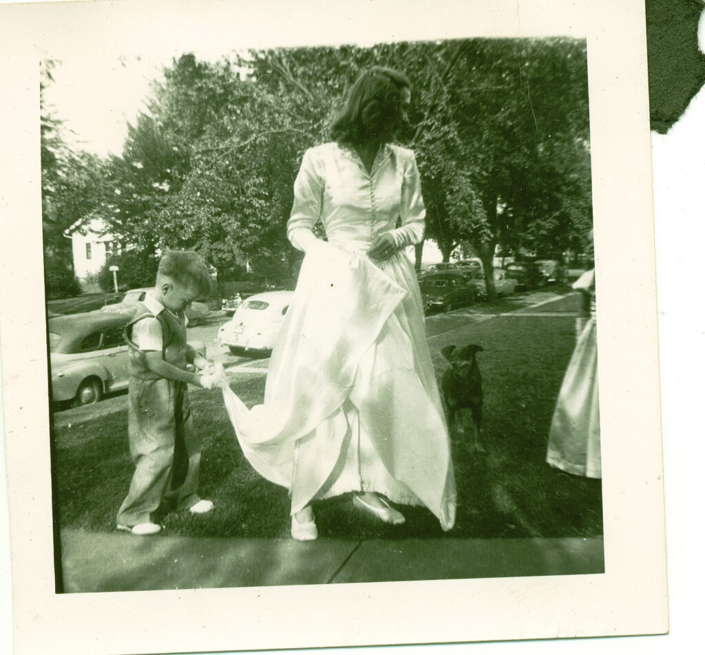 Old school Photo of Woman in Wedding Dress