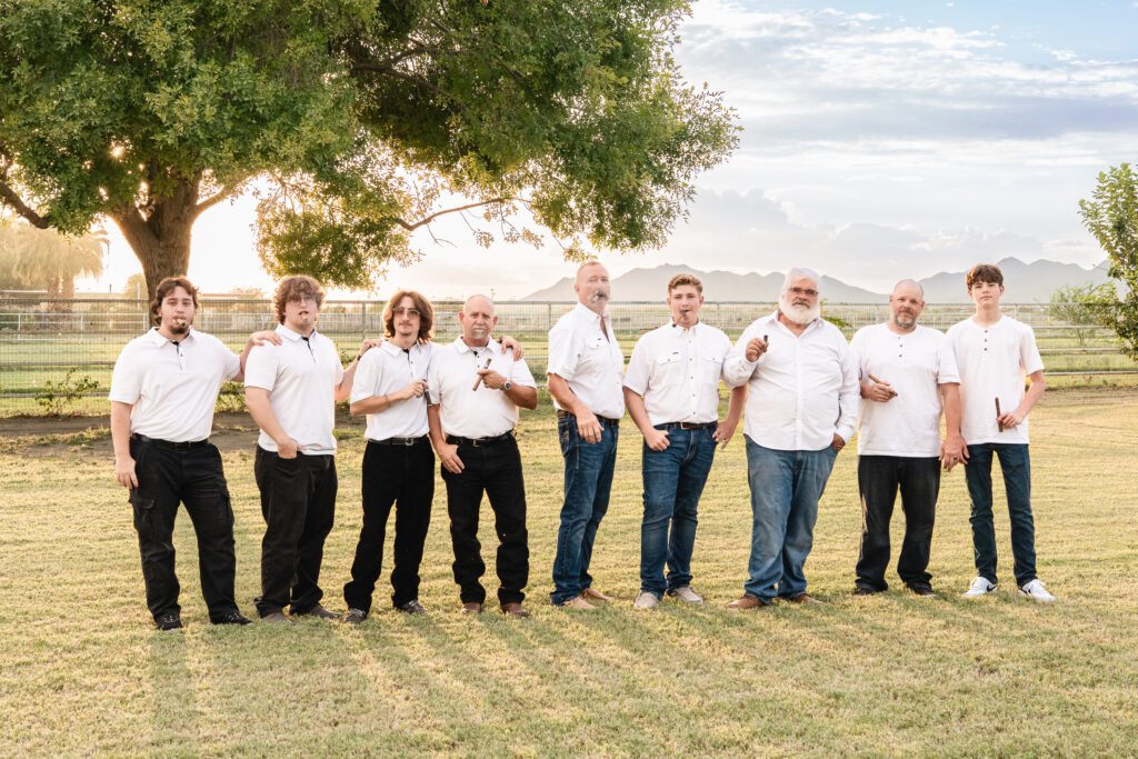 Large family photography in Buckeye AZ with grandparents children and grandchildren