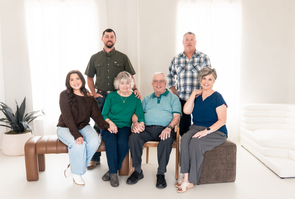 Moore family gathered together for extended family photos in Peoria AZ