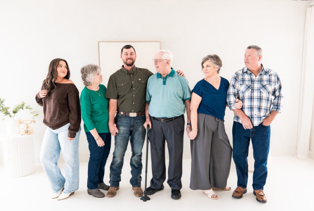 Moore family gathered together for extended family photos in Peoria AZ